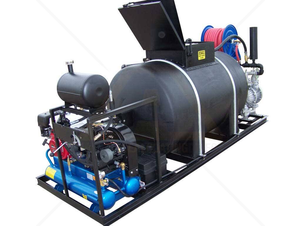 Asphalt Sealcoating Machine BIGA PolySkid Plus 325 Gallon Tank For