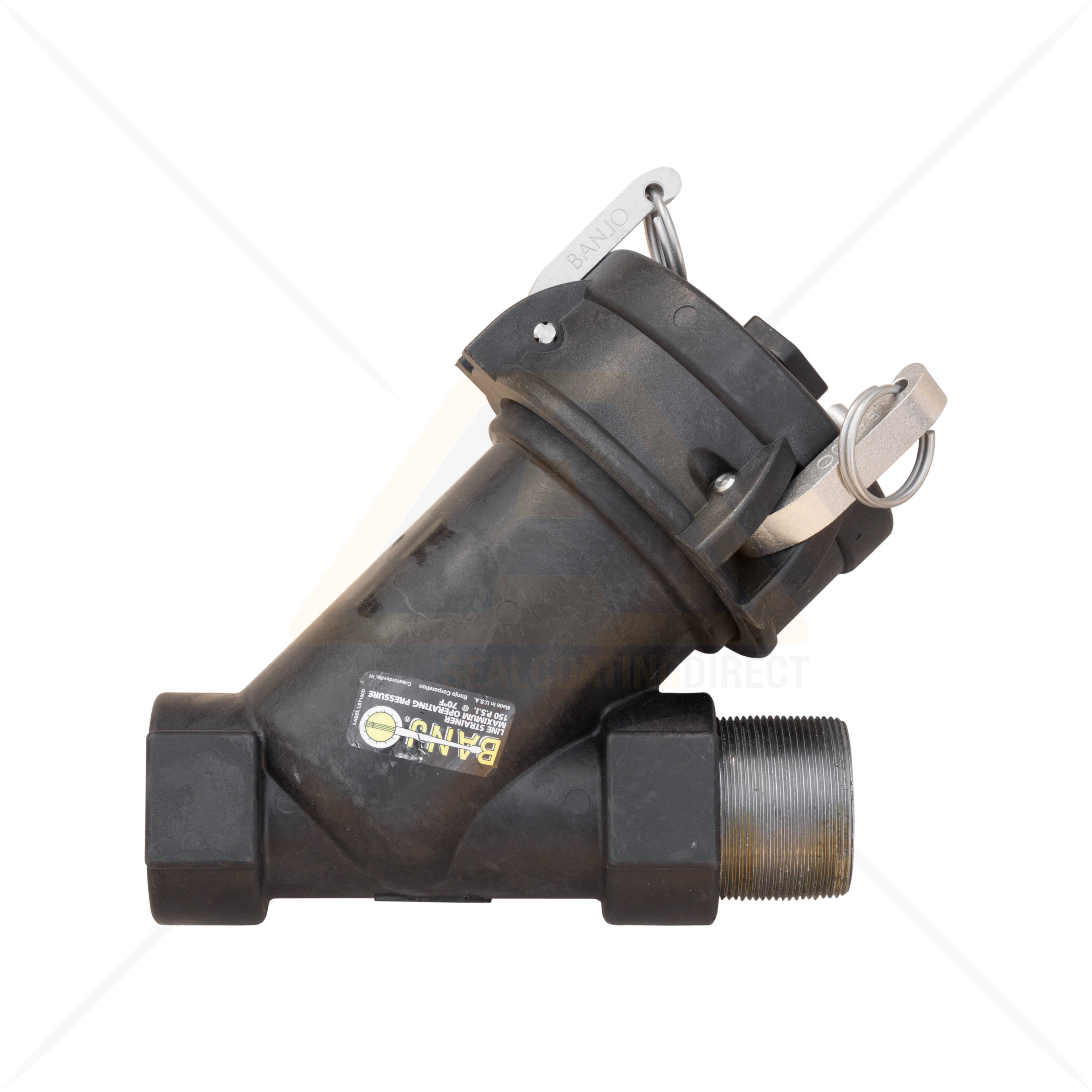 2" Poly Line Tank Y Strainer (Camlock Cap Style) For Sale Asphalt