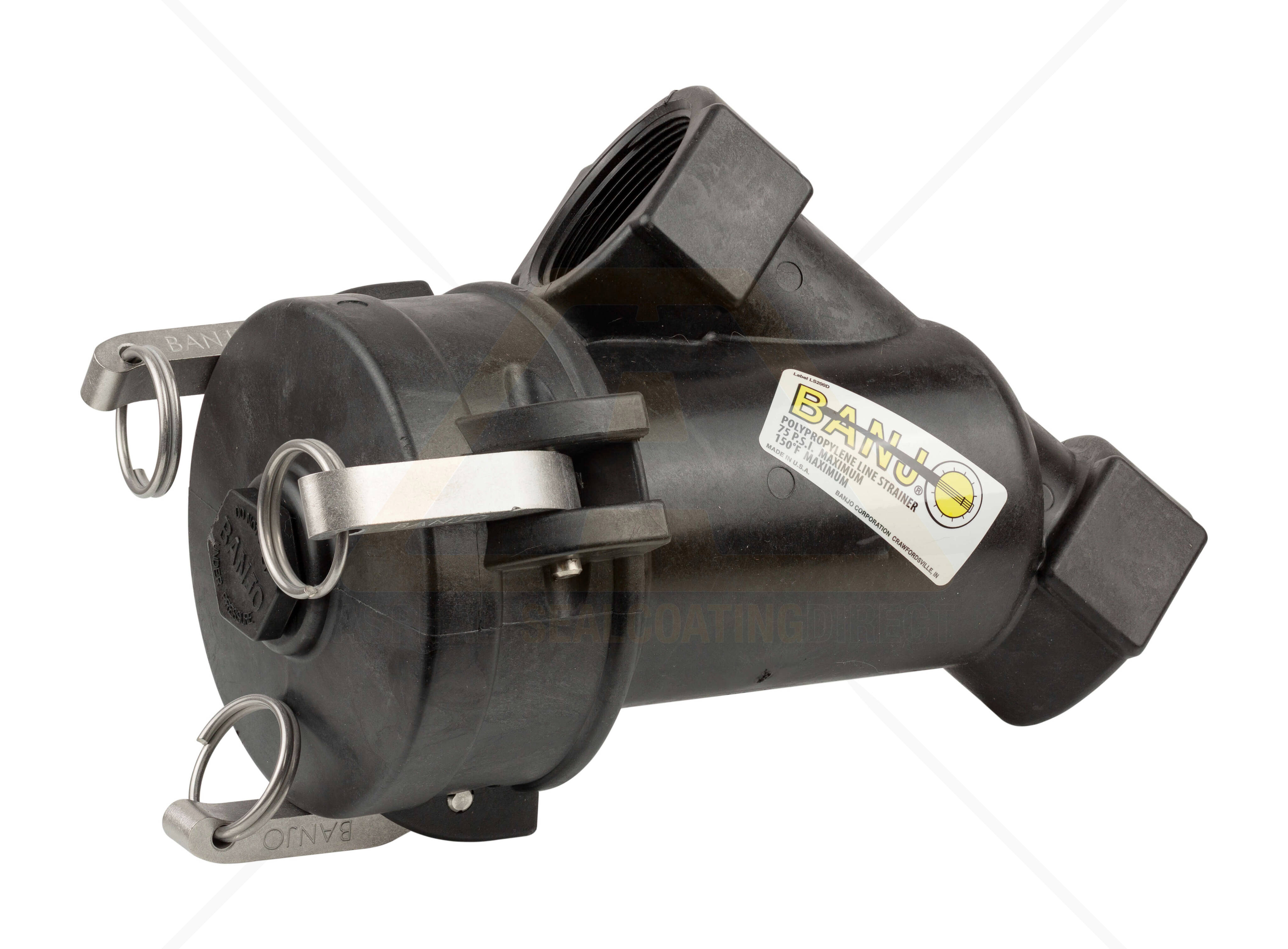 2 Inch Poly Line Tank Y Strainer Camlock Cap Style Lsq200 06 For Sale Asphalt Sealcoating Direct