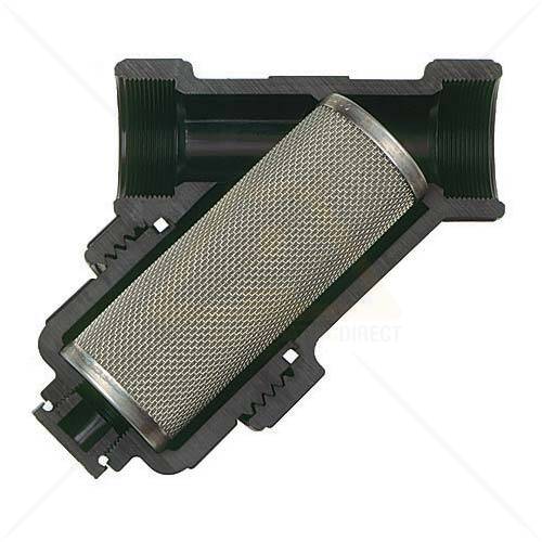 2 Inch PolySkid Tank Y Housing and Strainer (Screw Cap Style) For Sale