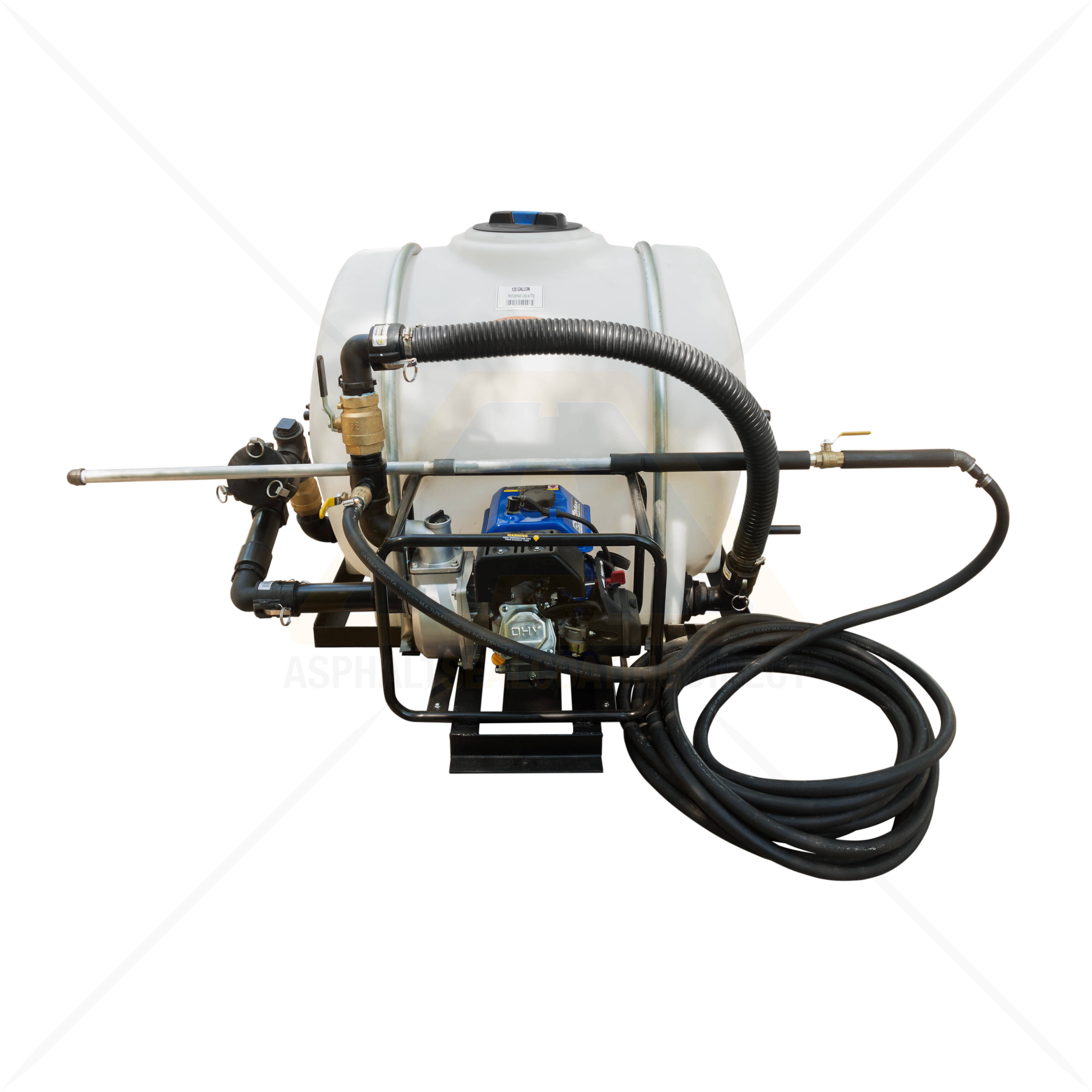 Driveway Sealcoat Machine With 125 Gallon Poly Tank Is Perfect For