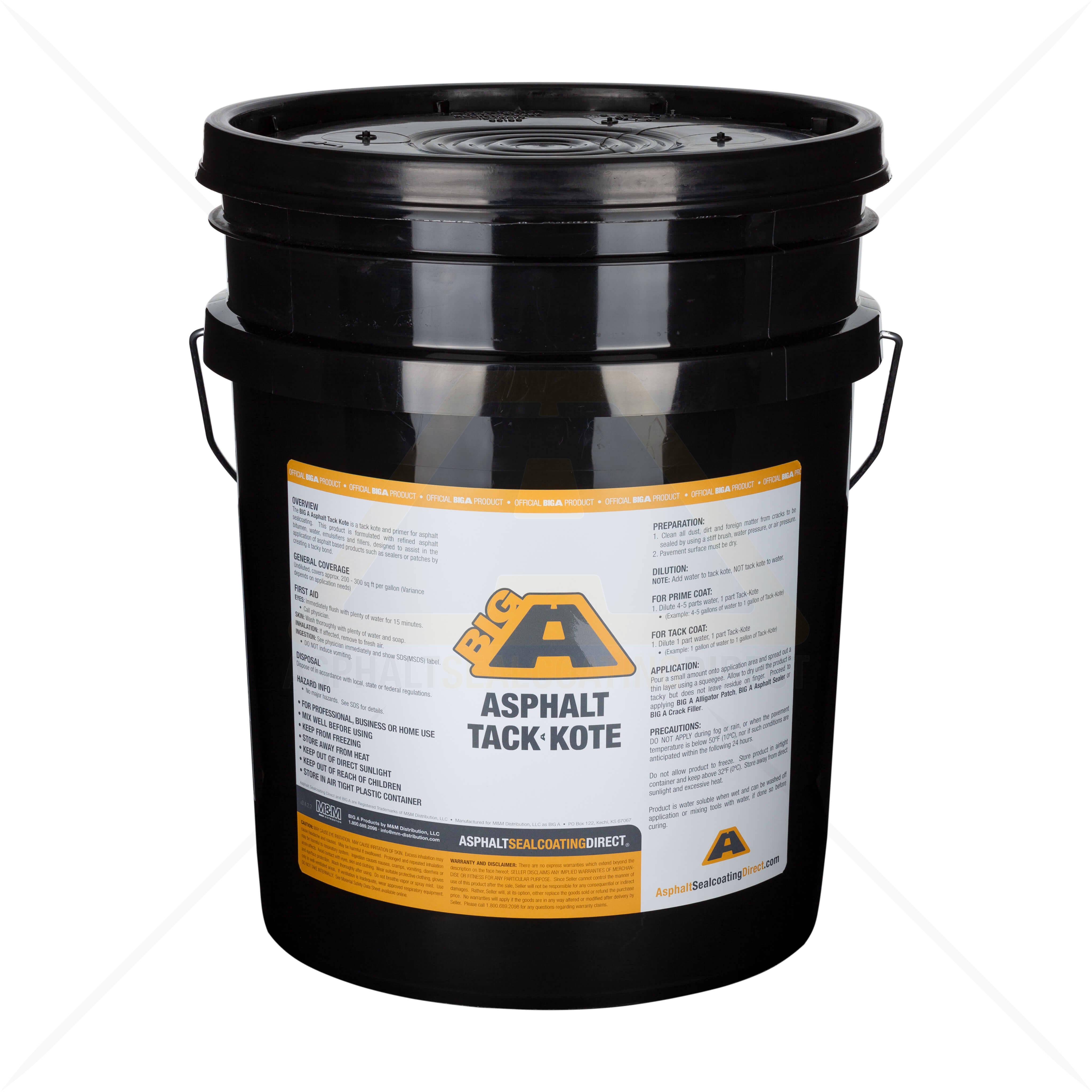 5 Gallon BIG A TackKote Asphalt Primer For Sale Asphalt Sealcoating Direct