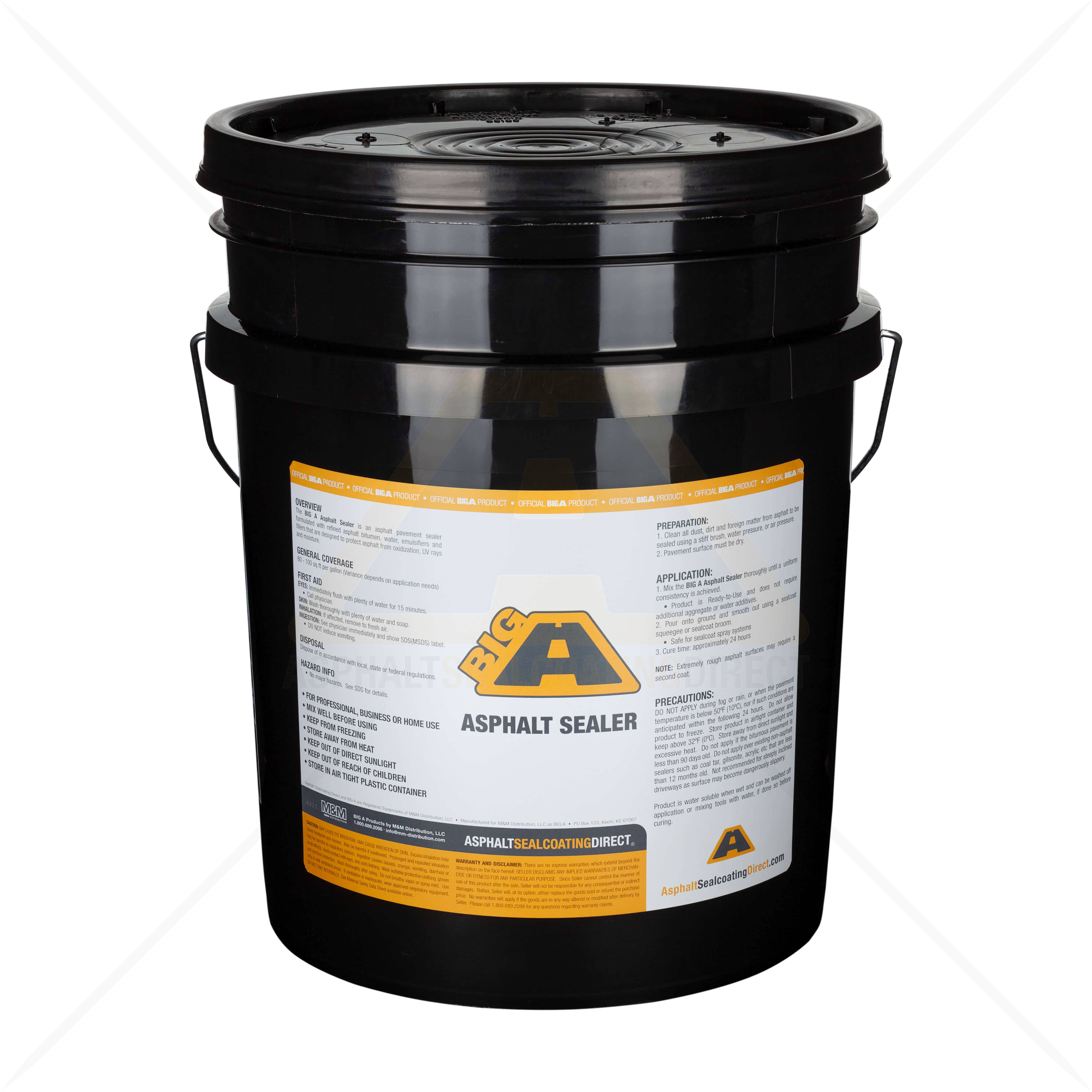 5 Gallon Pail Big A Asphalt Emulsion Driveway Sealer For Sale Asphalt Sealcoating Direct