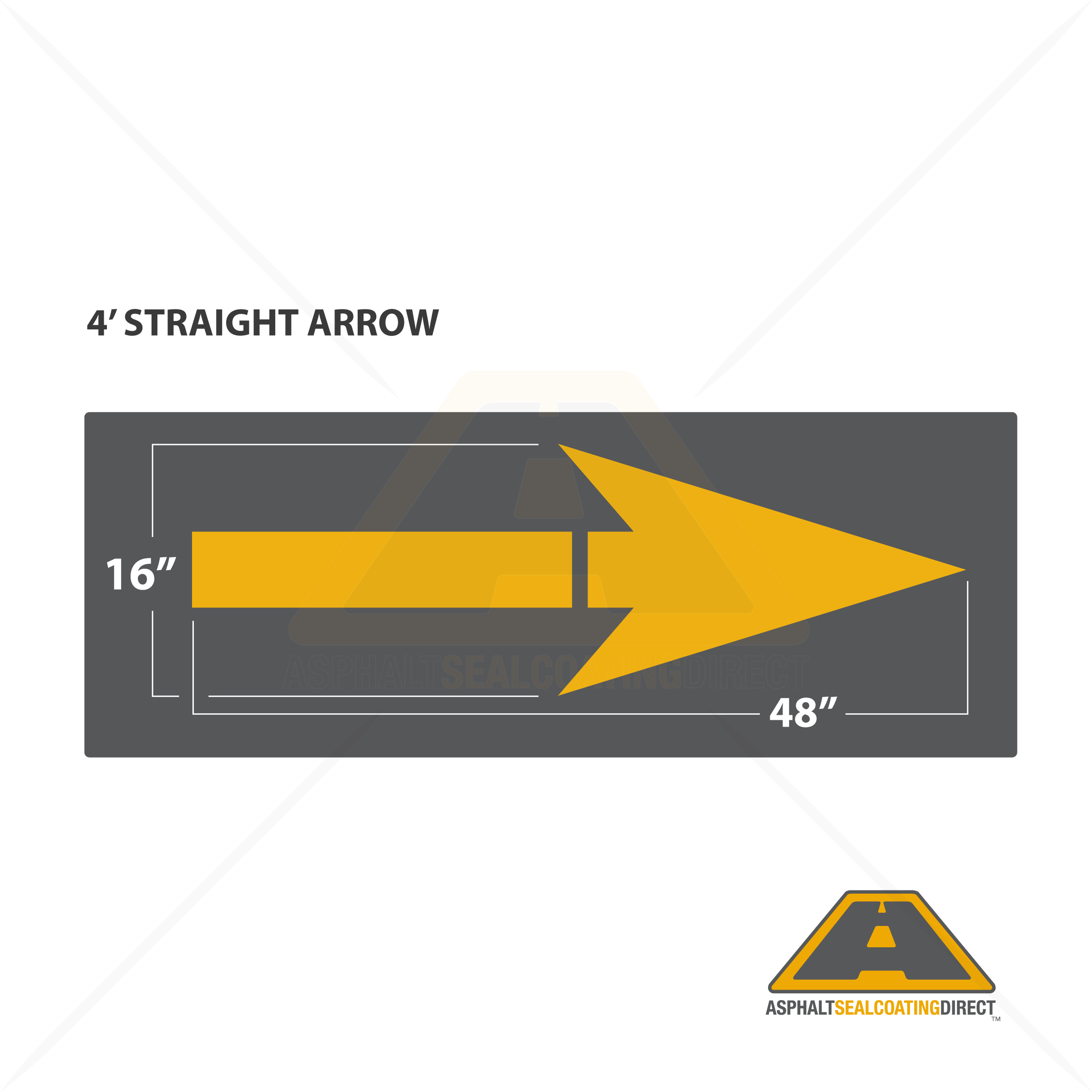Arrow Parking Lot Stencils Straight And Curved For Sale Asphalt Sealcoating Direct