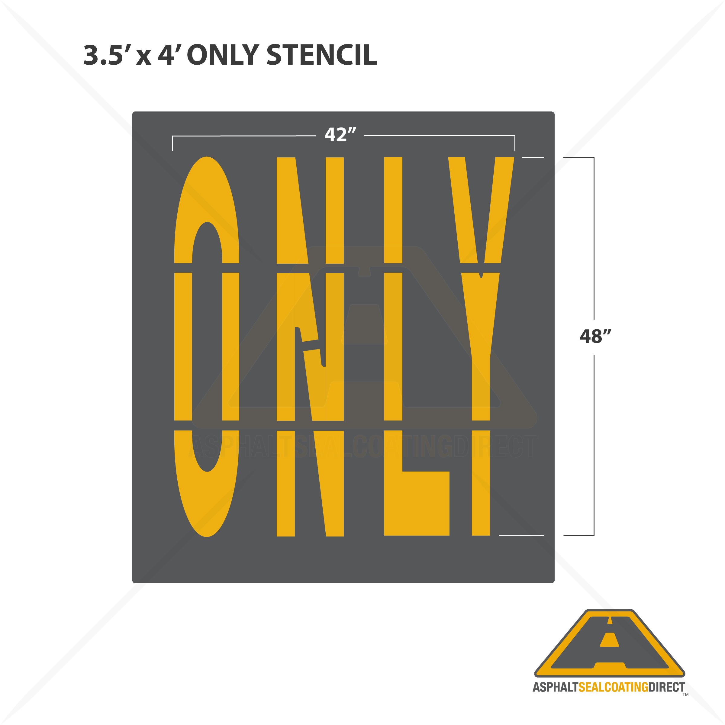 Only Parking Lot Paint Stencil For Sale Asphalt Sealcoating Direct
