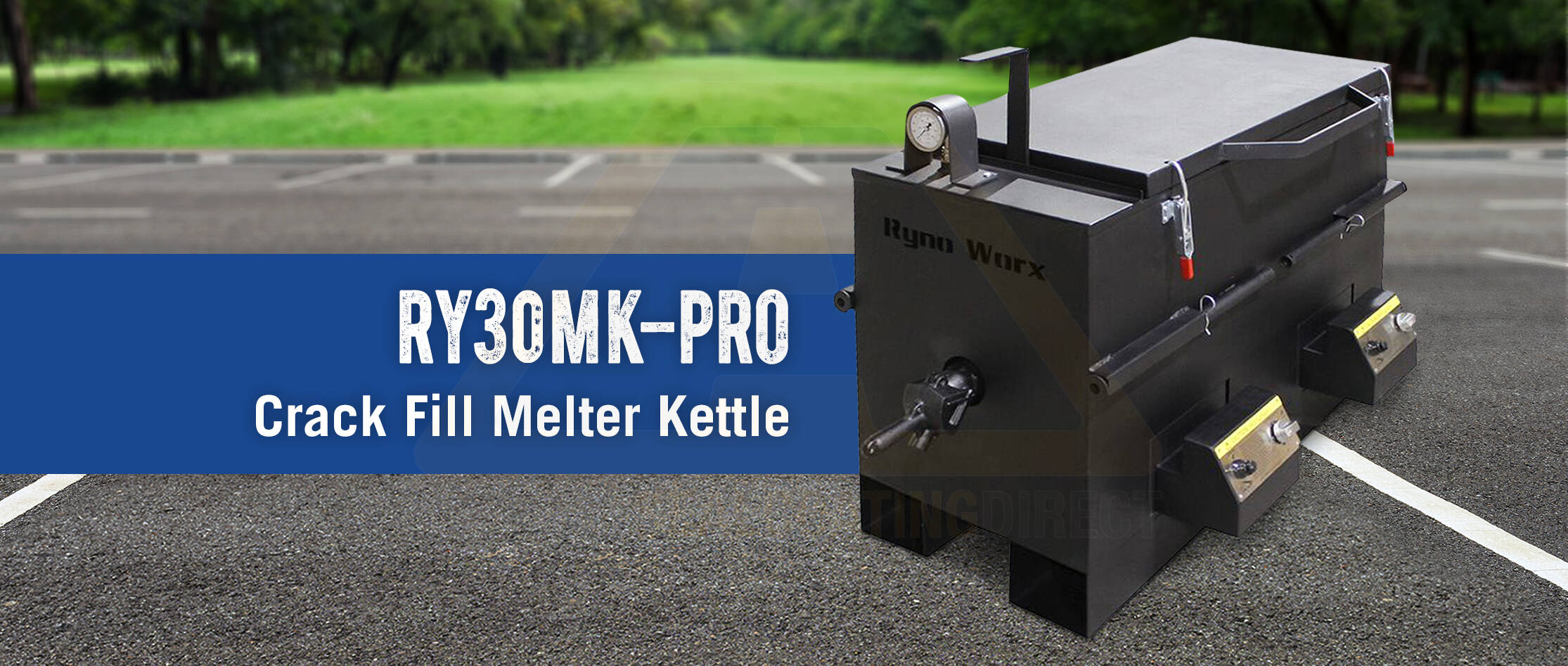 Rynoworx Ry30mk Pro 30 Gallon Professional Crackfill Melter For Sale Asphalt Sealcoating Direct