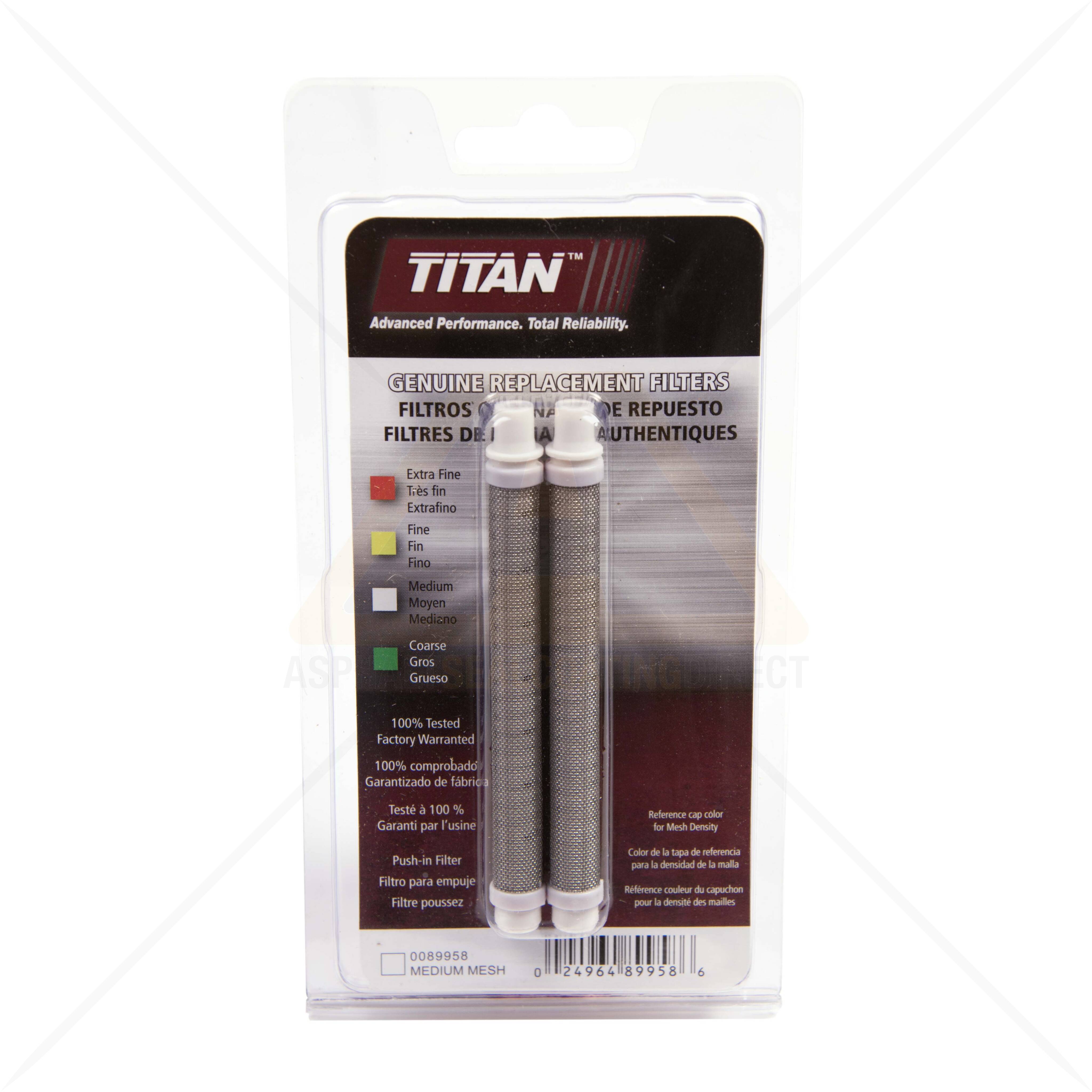 7Pack Titan Spray Gun Filter White Unthreaded For Sale Asphalt