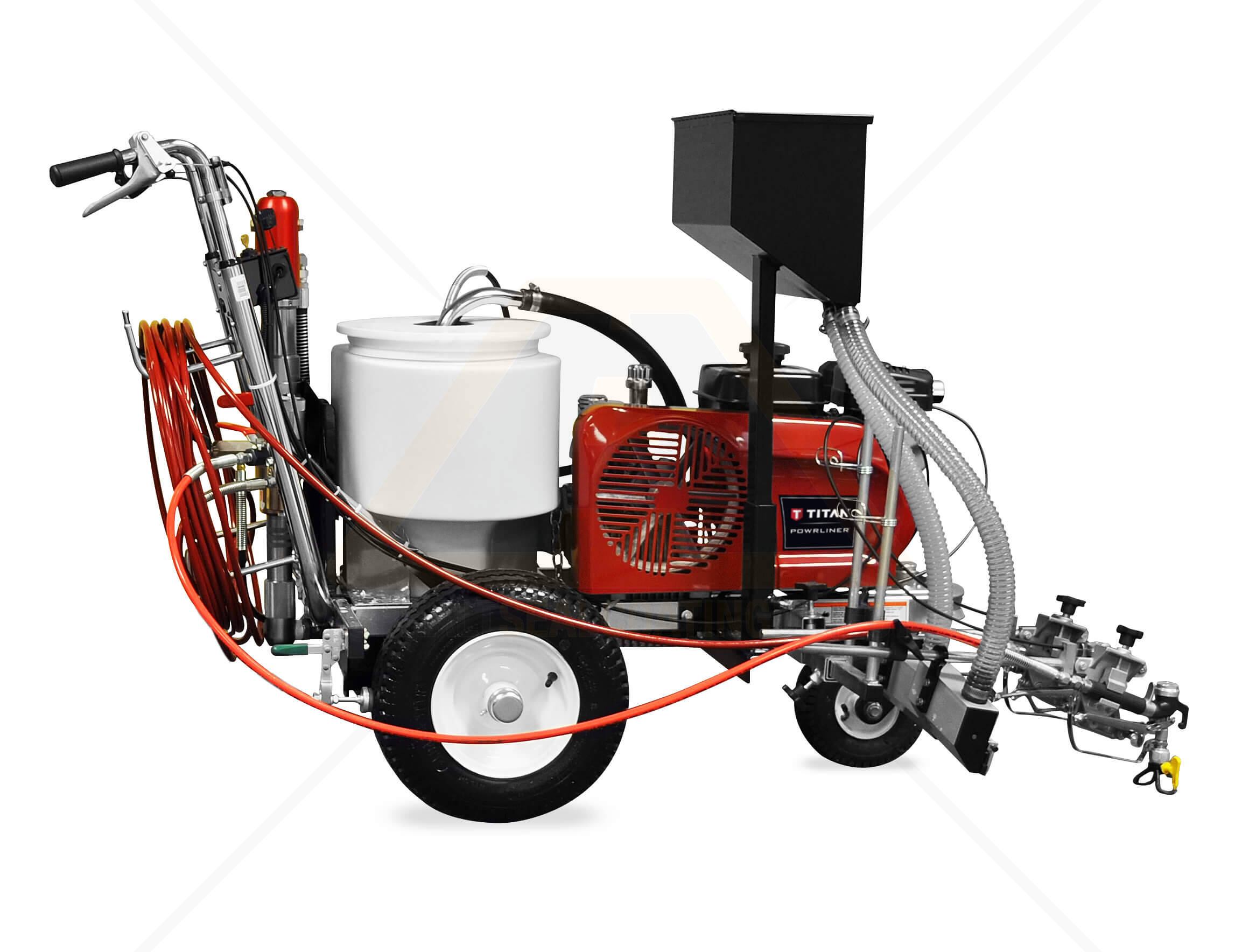 Titan PowrLiner Glass Bead Dispenser Kit For Sale | Asphalt