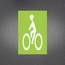 Example image of the Ennis-Flint PreMark contrast bike lane bicycle rider