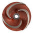 Tooth-side image of the 5 inch Banjo 200POI impeller, part number 17008