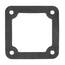 Top-down image of the Banjo 2 inch outlet flange gasket