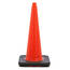 Overview of the no-collar JBC 28" 10lb traffic cone