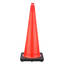 Overview of the no-collar JBC 36" 10lb construction cone