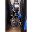 Closeup of the camlock style strainer housing